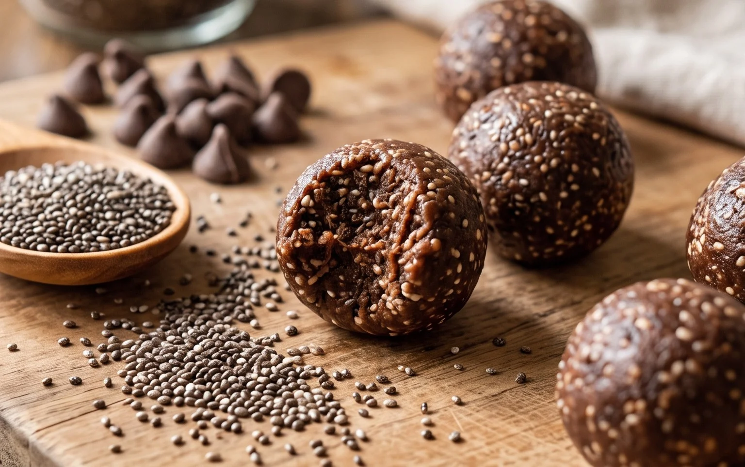 Chocolate Chia Balls - The Honour System