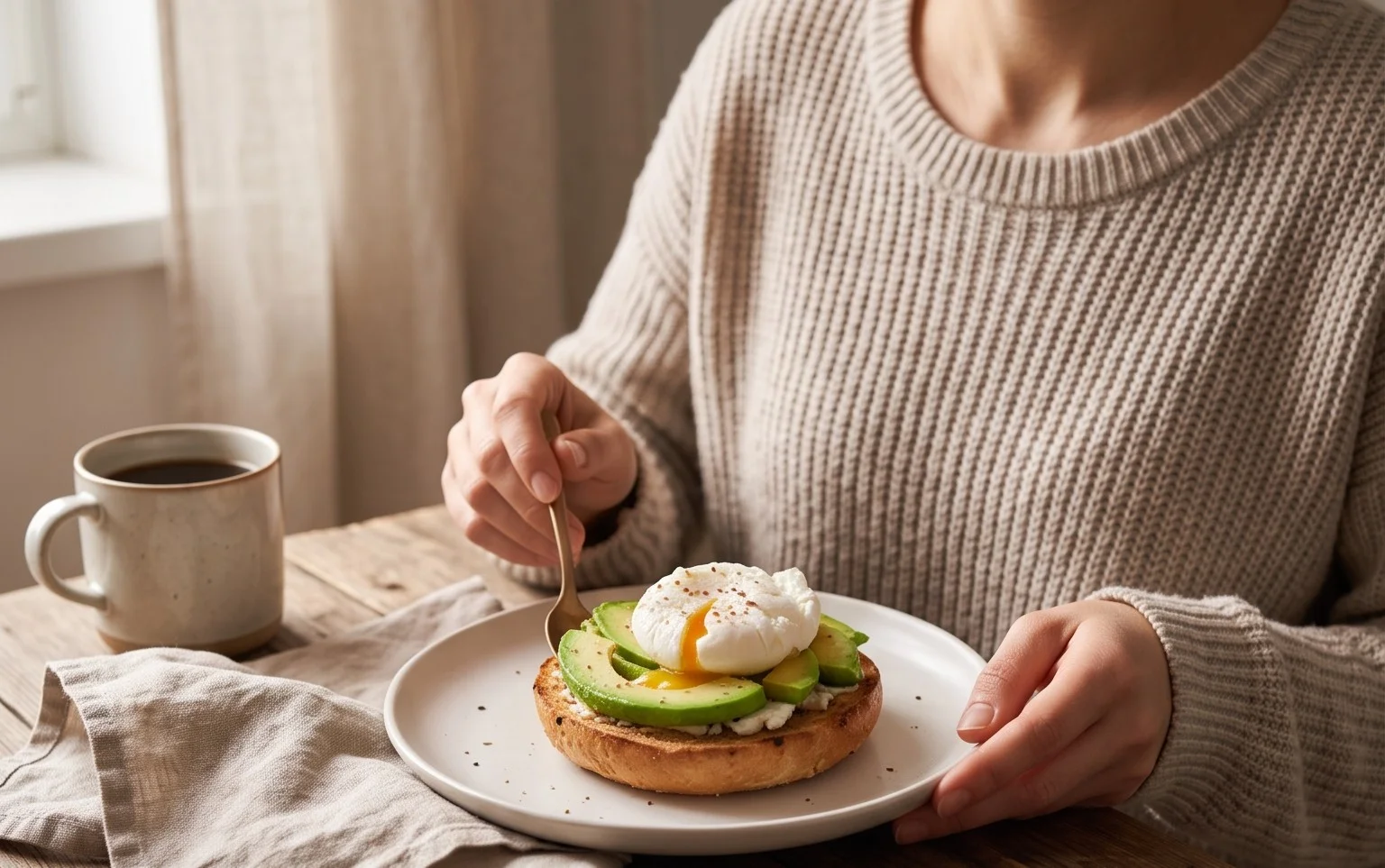 Simple 3 Ingredient Protein Bagels - Air Fryer Recipe
